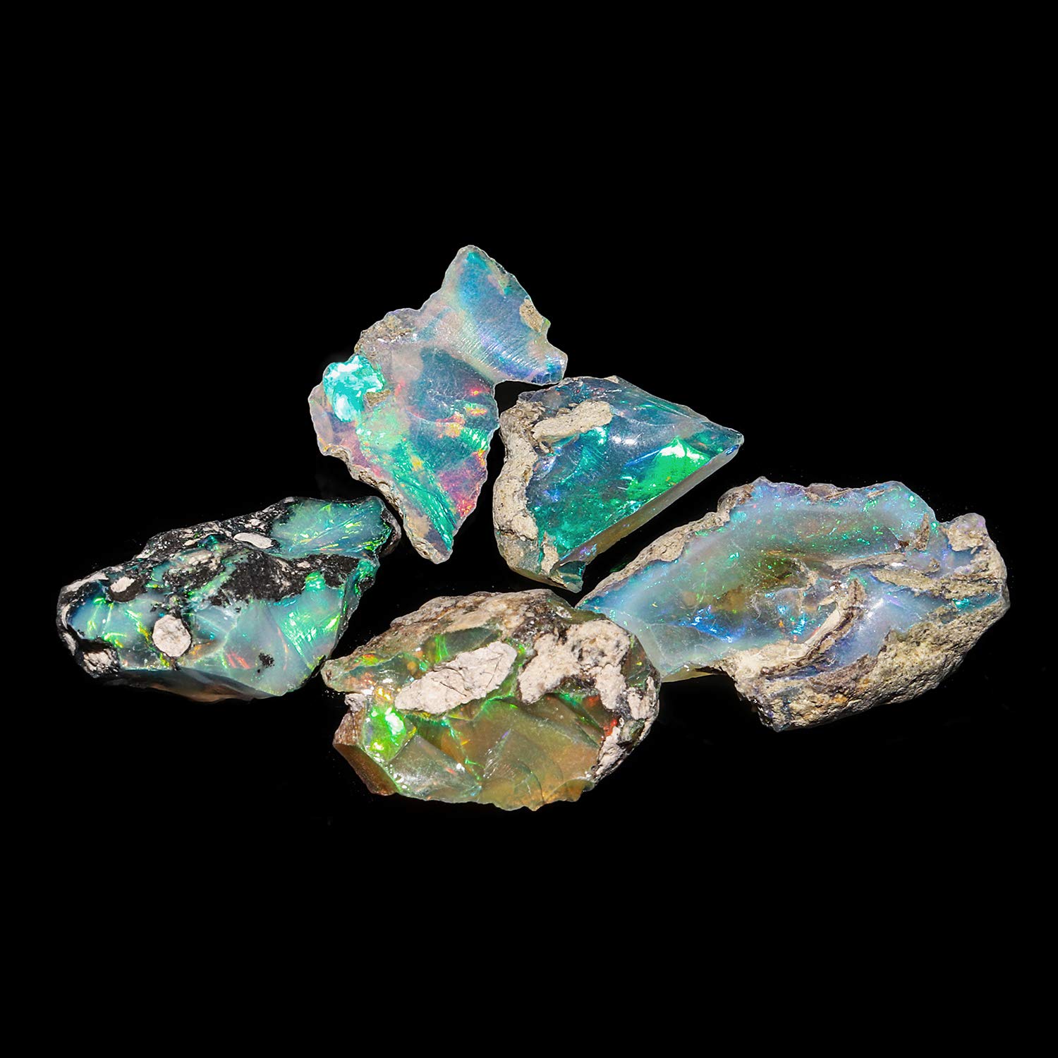 Ring Sizers Jewelry Jaguar Gems AA Natural Raw Ethiopian Opal Gem Stone