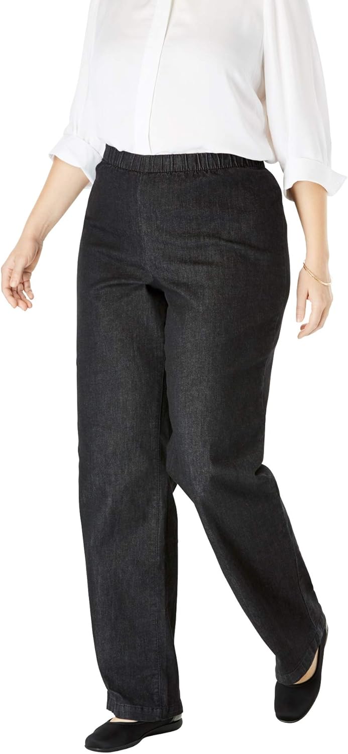 woman within fineline jeans