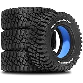 STMU 4Pcs 1/12 RC Crawler Car 1.9in Crawler Tires OD 89.5mm*32mm Compatible with D90 4WD RC, Compatible with 1/12 RC Crawler