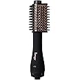 L'ANGE HAIR Le Volume Elevé 65MM 2-in-1 Titanium Brush Dryer | Dry and Style | Unique Teardrop Shape Barrel | 3 Heat Settings | 360° Vented Airflow | Ionic Technology for Frizz-Free Styling (Black)