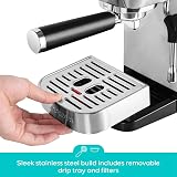Casabrews 3700 Essential Espresso Machine 20 Bar Stainless Steel view 5