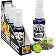 Scent Bomb Air Freshener Spray, Long-Lasting Odor Eliminator - Effective Deodorizer for Home & Car, Fresh Room Spray for Kitchen, Bathroom & Smell Neutralizer - 1 oz Pack of 4, Black Bomb Scent