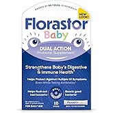 Florastor Baby Daily Probiotic Supplement, Powder Mixes with Milk, Formula or Soft Foods, Saccharomyces Boulardii CNCM I-745 (18 Powder Sticks)