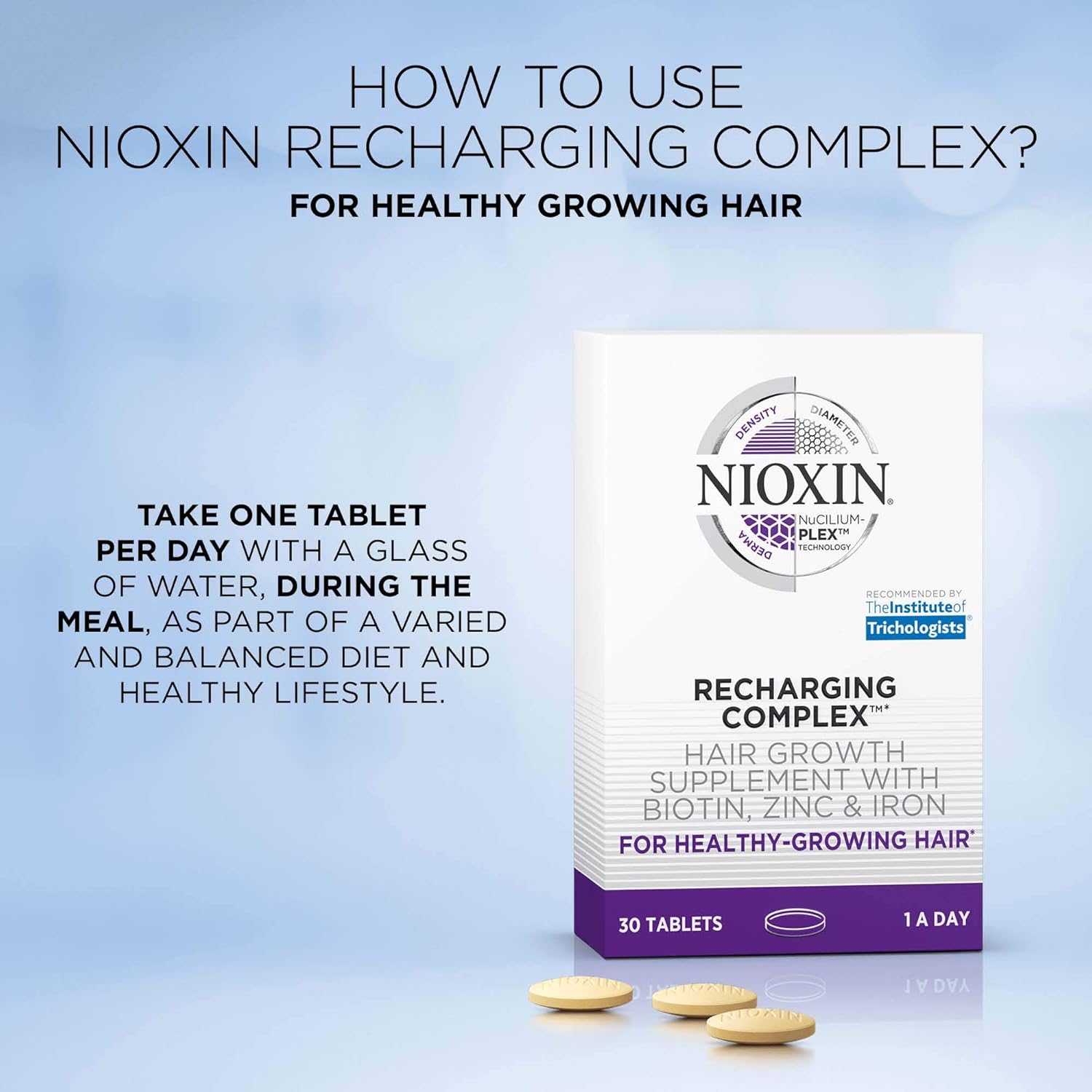 Nioxin Recharging Complex Tablets, 30 Count: Premium Beauty