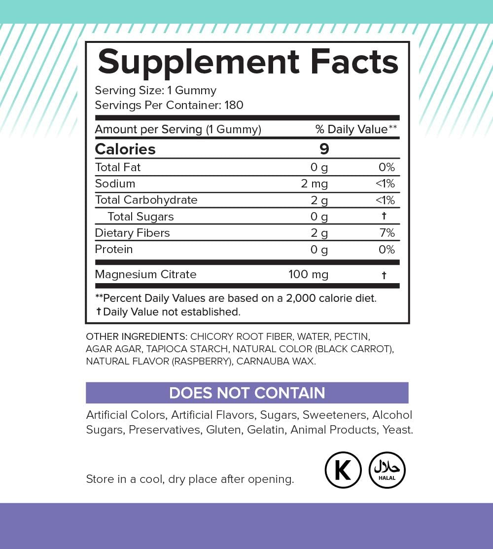 Natural BioScience Magnesium Citrate Gummies, 180 count (Pack of 1) - Image 4