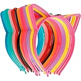 COCIDE 36Pcs Cat Ears Headbands Plastic Taylor Party Decorations Kitty Headbands for Gabby Party Favors Birthday Supplies for Women Halloween Hair Accessories Hair Hoops Costume