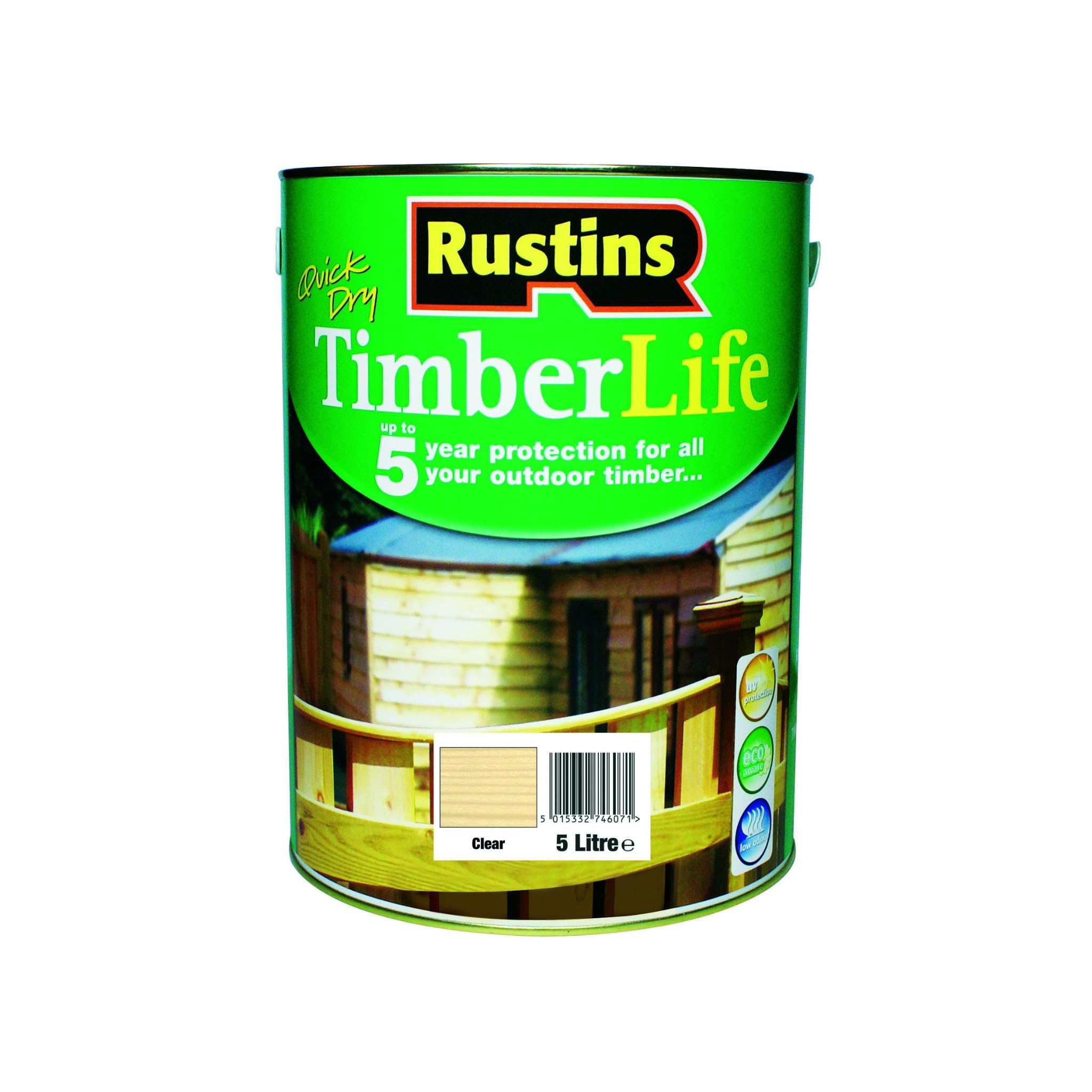 Rustins (Timberlife Clear) TLCL1000 - Wood Protective Glaze. Color Colorless 1L