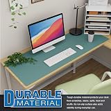 K KNODEL Large Office Leather Desk Mat 120x43cm Green PVC Leather view 3