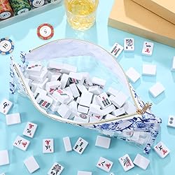 Sanwuta Empty Mahjong Tile Bag, Clear Mahjong Case