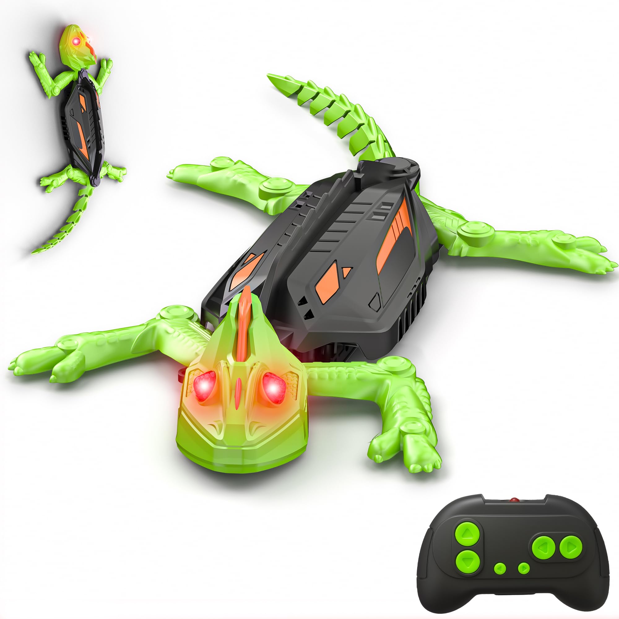 Kssvzz Wall Crawler Gecko with LED Eyes, 360° Rotation RC Robot Lizard for Kids, Climbs up Walls Climbing Chameleon for Prank Toys & Games, Birthday Xmas Gifts Presents Toys for Boys Age 3 4 5 6 7 8+ — image 1