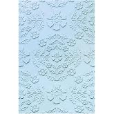 Sizzix ML Textured Impressions Embossing Folder Floral Damask by Eileen Hull