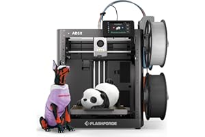 FLASHFORGE 3D Printer AD5X w/o Filament, IFS Multi-Color Printing, CoreXY 600mm/s High Speed & Precision, Auto Calibration & Vibration Compensation, 300℃ Direct Drive Extruder Unleash Your Creativity