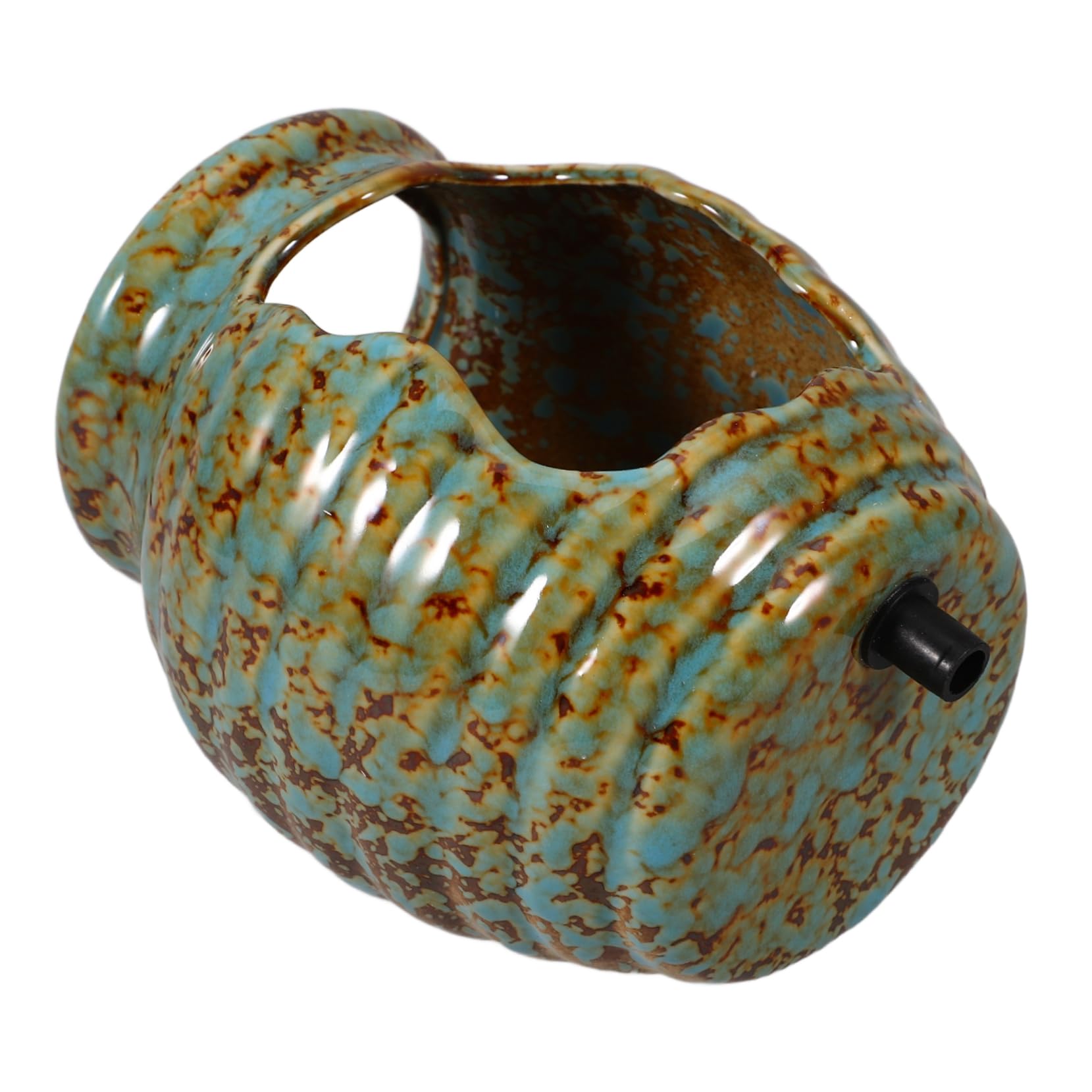 Milisten Terracotta Pot Ecological Tank with Circulating Waterfall and Oxygenating Filter for Indoor Outdoor Garden Patio Balcony Decor 4.88 Inch