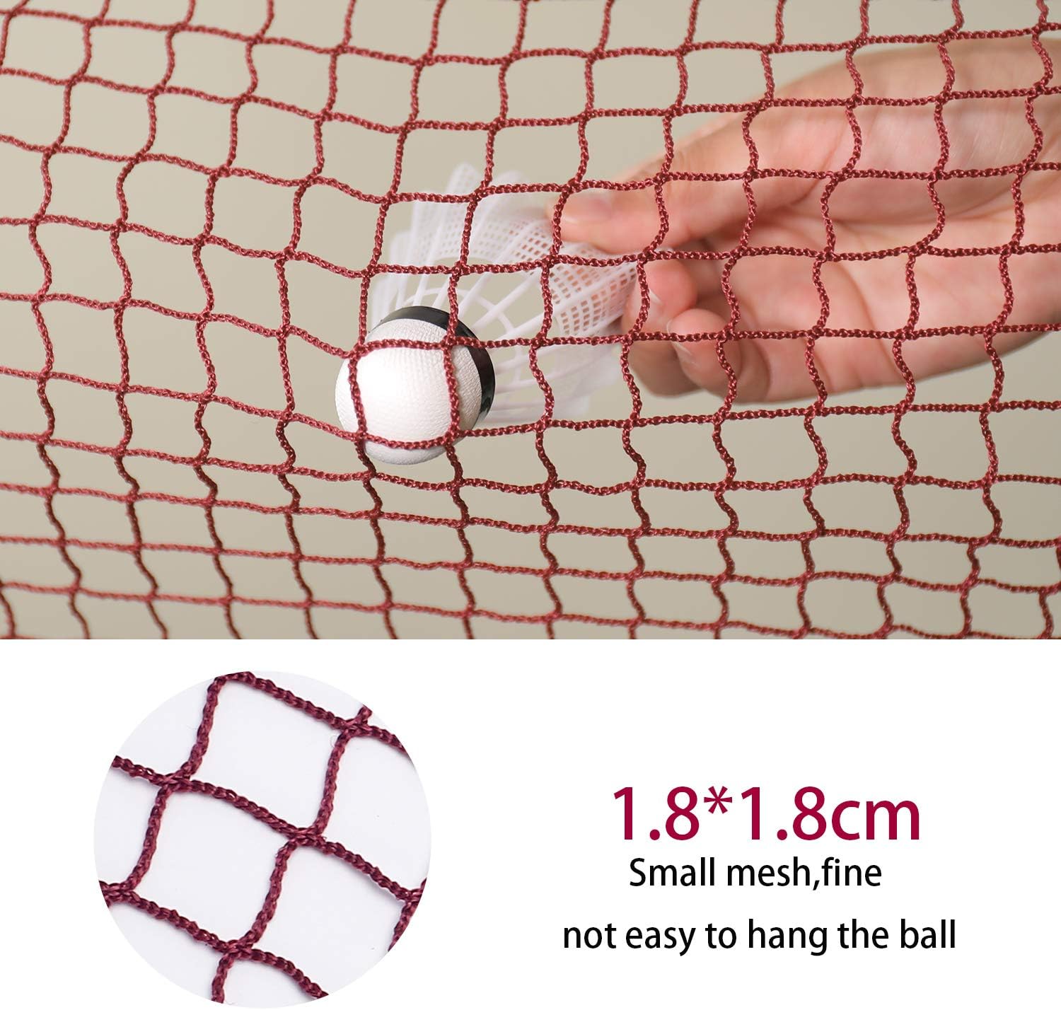 ZZICEN Badminton Net for Backyard - Badminton Replacement Net with Carry Bag, 20FT Multi-Sports Net for Family Indoor Outdoor Court, Backyard, Driveway : Sports & Outdoors