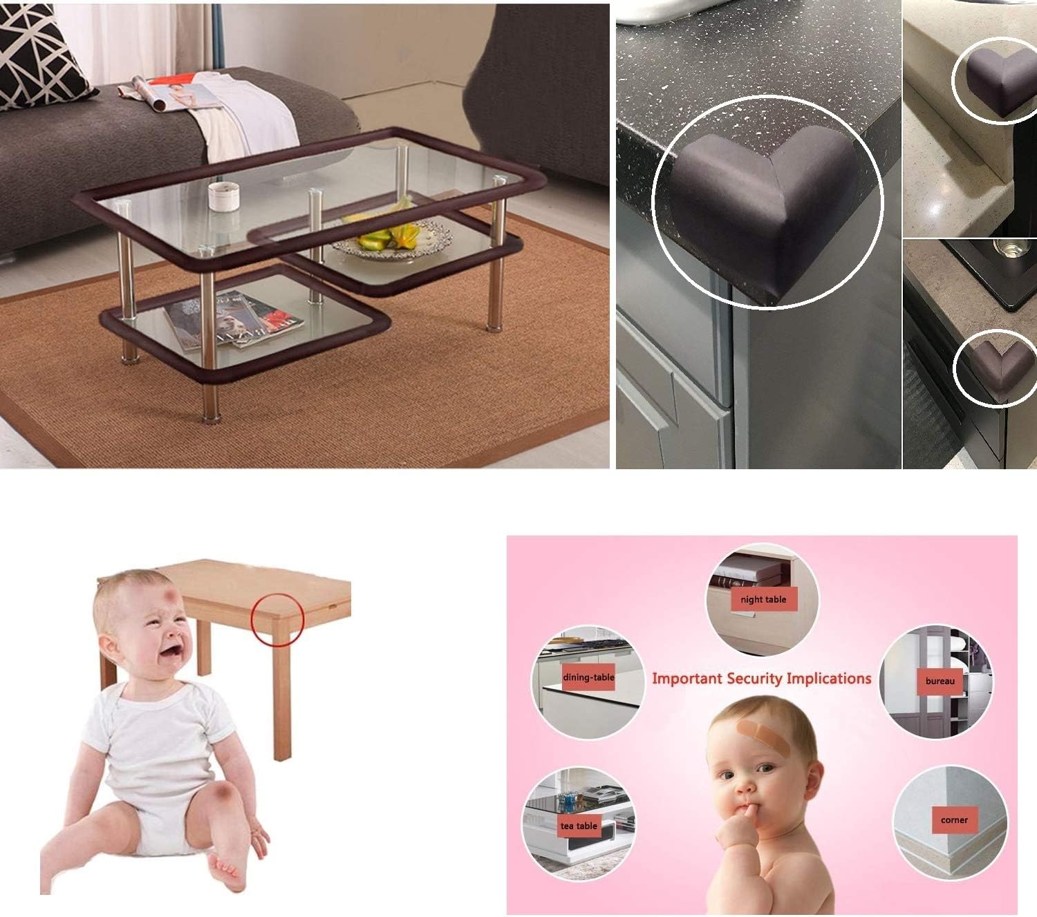 Child Proof Coffee Table Corners Baby Safety Silicone Corner Guards