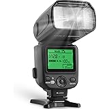 Flash de cámara W/LCD para cámaras DSLR y sin espejo, flash externo con una zapata de flash caliente estándar, flash universa