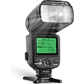 Altura Photo Camera Flash W/LCD Display for DSLR & Mirrorless Cameras, External Flash Featuring a Standard Hot Flash Shoe, Un