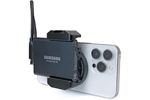 GALILEO GEAR MagDrive Universal for T5 T7 SSD Holder Built-in 15W Wireless Charger - for MagSafe, for iPhone 15 Pro & Pro Max (High Speed Data Cable & USB-C Charging Cable Included) (MD2)