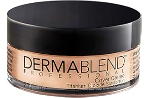 Dermablend Cover Crème Full Coverage Foundation Makeup, Hydrating Cream Concealer for Dark Circles and Blemishes, Maximum Coverage with Mineral Sunscreen SPF 30, 1 OZ