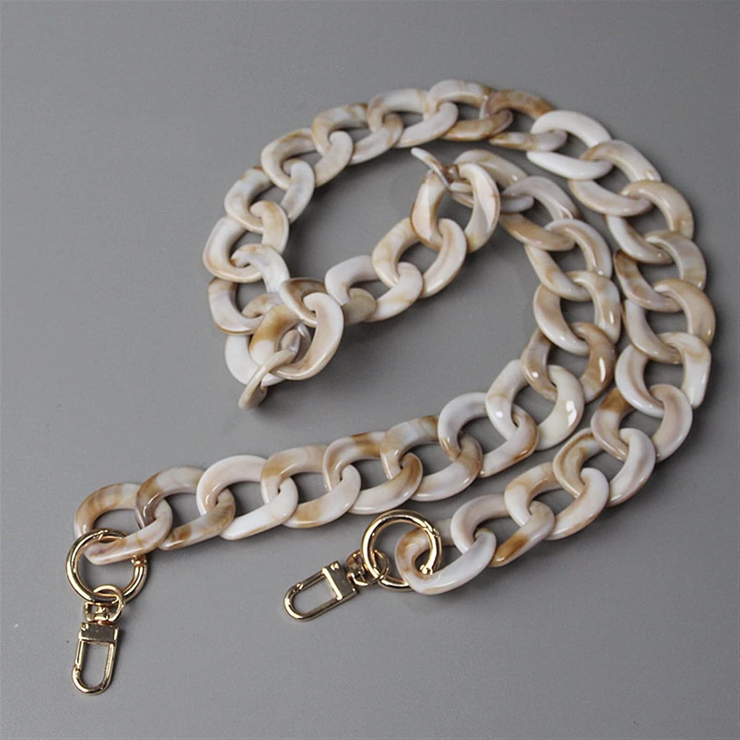 Acrylic Bag Strap Ladies Bag Chain Shoulder Cross Body Bag Green Beige Red Acrylic Resin Chain