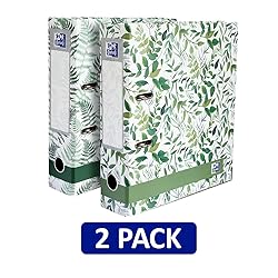 Oxford, Lever Arch File, Leaves, Pack of 2 Folders