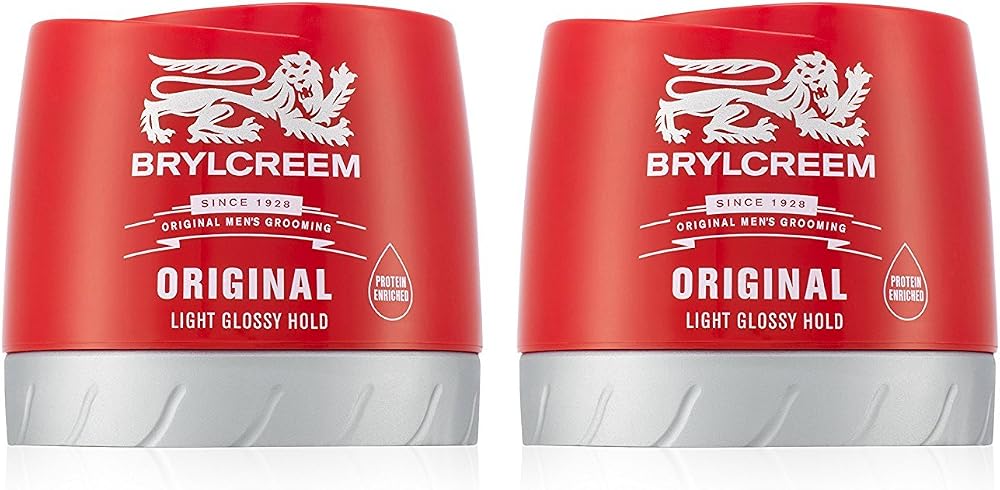 Brylcreem ORIGINAL LIGHT GLOSSY HOLD 2x 150ml Red Tub Hair Styling Cream