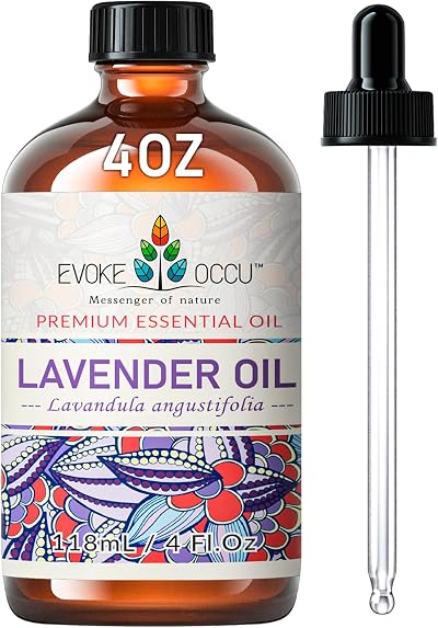 EVOKE OCCU Lavender Essential Oil 118ml Pure Lavender Oil for Diffuser