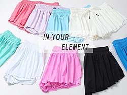AIOIC Girls Butterfly Shorts Kids Flowy Shorts