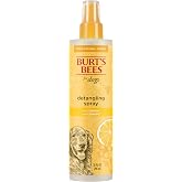 Burts Bees for Pets Dog Detangling Spray, with Lemon & Linseed, 10 Fl Oz | Natural leave-in coat detangler and deodorizing sp