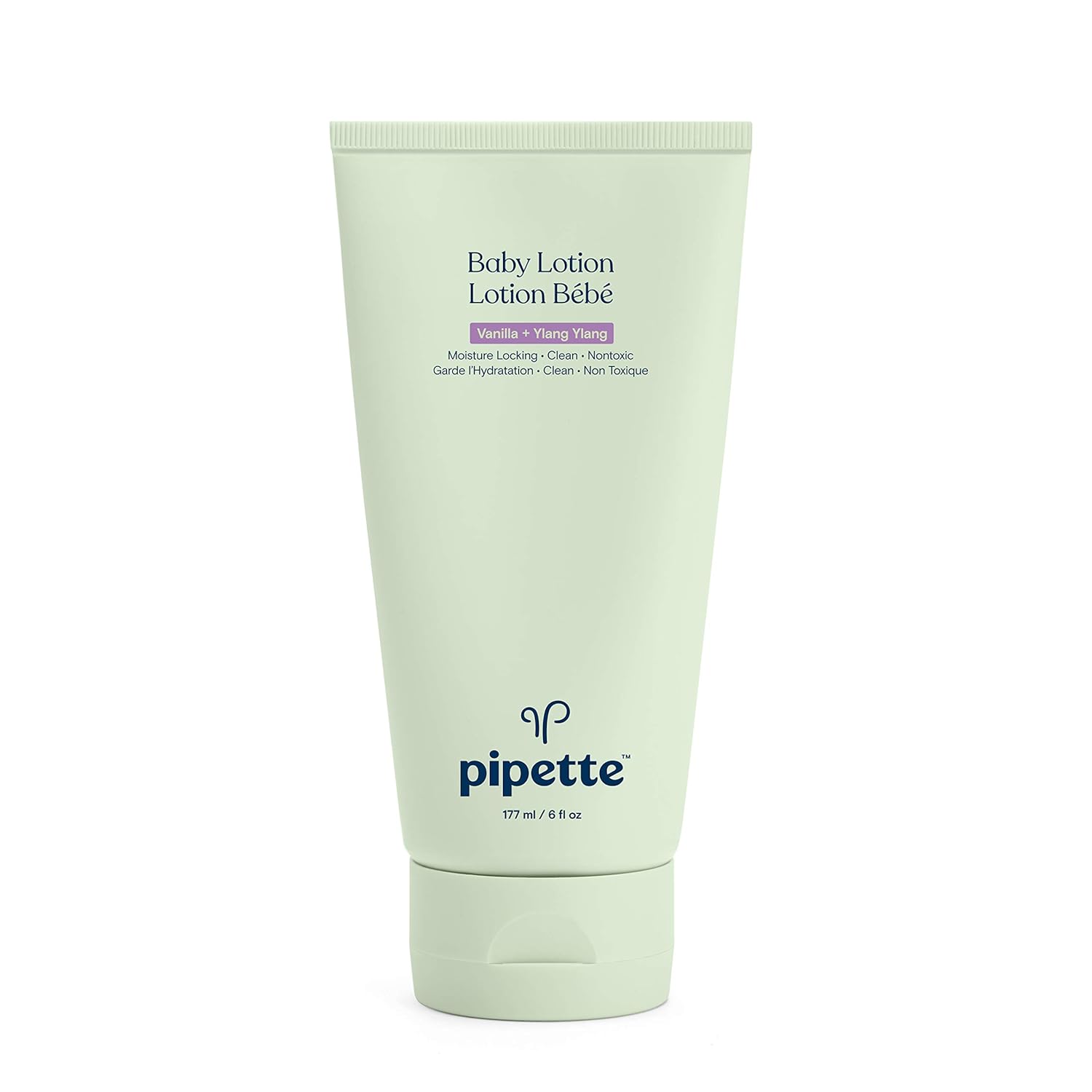 Pipette New & Improved Formula Baby Lotion, Hydration, Natural Moisture of Baby's Delicate Skin, Renewable Plant-Derived Squalane, Vanilla + Ylang Ylang Aroma, 6 fl oz: Beauty