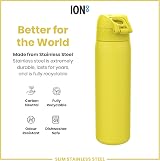 Ion8 Lightweight Stainless Steel Water Bottle 600 ml Yellow Non-Insulated view 5
