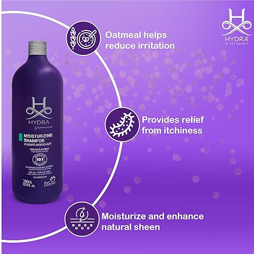 Hydra Professional Moisturizing Dog Shampoo, Oatmeal Bath for Dogs