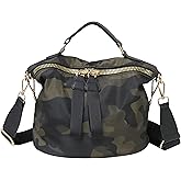 PAKFIEKS Women Nylon Handbag Anti-theft Casual Lightweight Travel Shopping Shoulder Bag Crossbody Bag