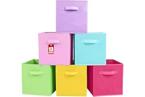 ShellKingdom Storage Bins, Foldable Fabric Storage Cubes And Cloth Storage Organizer Drawer For Closet And Toys Storage, 13 X