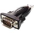 Tera Grand - Premium USB 2.0 to RS232 Serial DB9 Adapter - Supports Windows 11,10, 8, 7, Vista, XP, 2000, 98, Linux and Mac -