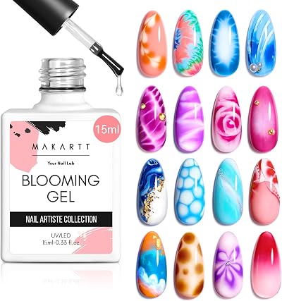 Makartt Blooming Gel Nail Polish 15ml Clear Soak Off Gel Nail Polish
