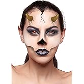 Fxe Faux Studio Small Gold Devil Horns Halloween Latex Prosthetic Appliance.
