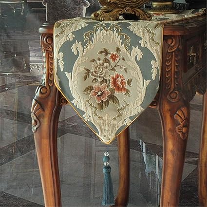 Amazon Com European Table Runners High End Chenille Table Flag