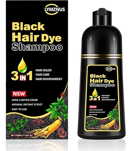 Amazon.com : Dark Brown Hair Dye Shampoo 3 in 1 for Gray Hair