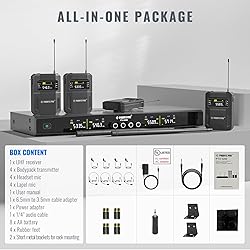 Phenyx Pro Wireless Microphone System, 4-Channel