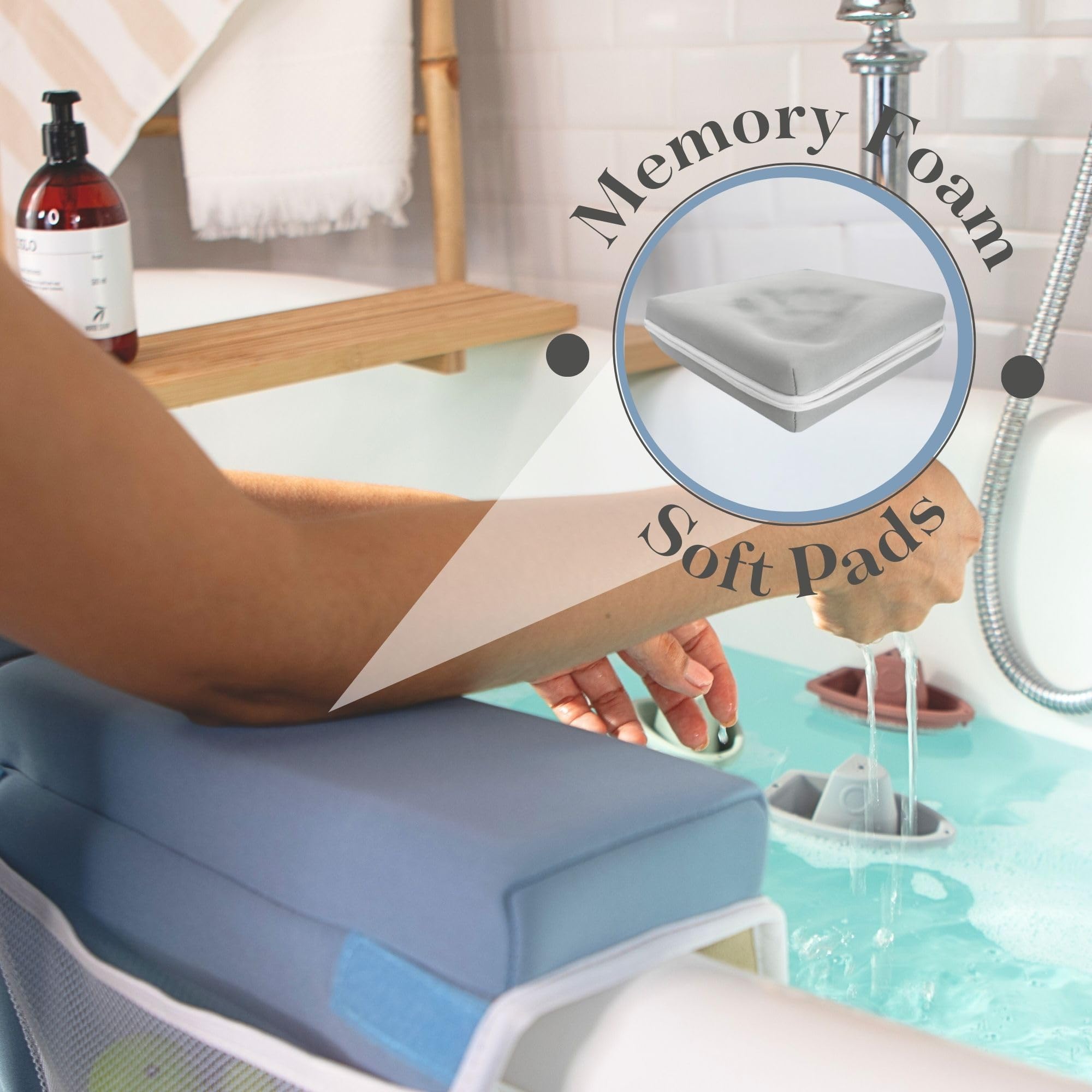 Comfortable Whale Baby Bath Kneeler and Elbow Rest Pad Set Bathtub