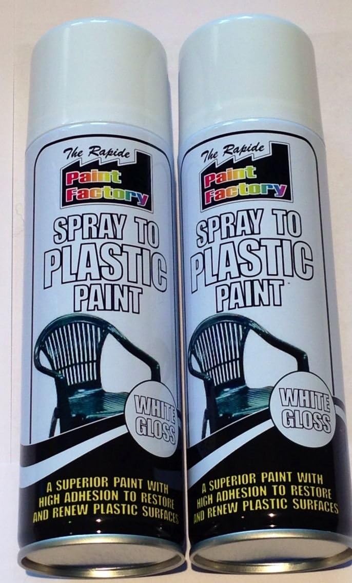2 x Spray to Plastic Spray Paint White Gloss Amazon.co.uk Kitchen & Home