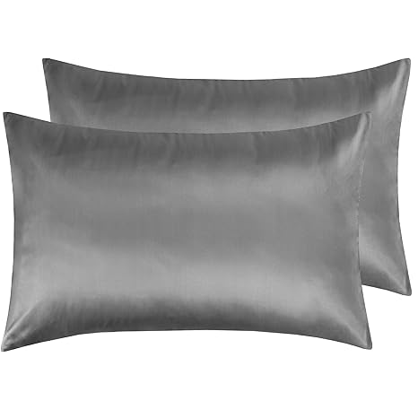 Ntbay Silky Satin Pillowcase 2 Pack Super Soft Pillow Cases