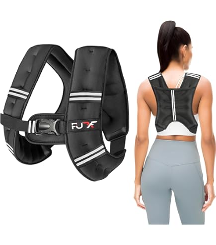 Gilet Lesté 12 Lb (5.4 Kg) Pour Sport Et Fitness – Réfléchissant Et Ajustable