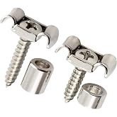 Musiclily Pro Vintage Butterfly Guitar String Retainers Guides Nickel 2 Pcs | Steel String Trees, for Electric Guitar