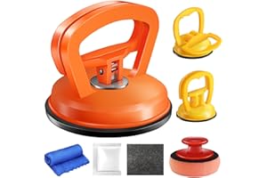 WASAIQI 3 Pack Car Dent Puller Dent Puller, Suction Cup Dent Puller Dent Remover Tool Dent Removal Kit for Car and Dent Repair Kit Handle Lifter for Cars Body,Glass,Screen,Tiles Lifting,Objects Moving