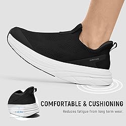 AIRHAS Womens Wide Toe Box Walking Shoes Slip On