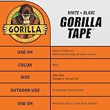 Gorilla Tape Duct Tape White 48mm x 10m 3044611 Tough Weather Resistant view 10