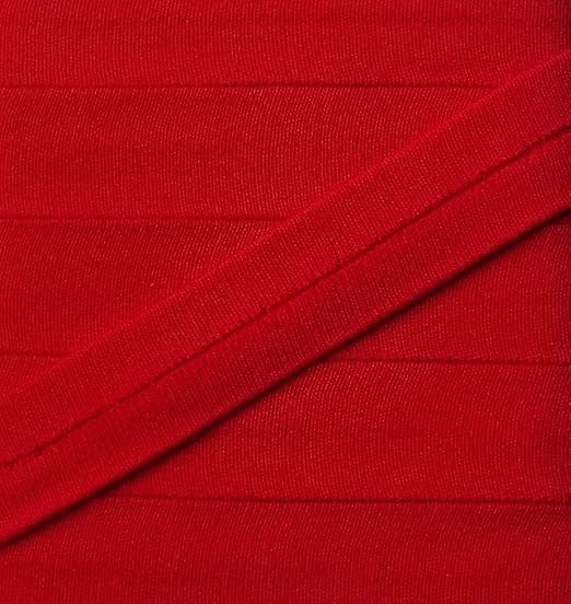 3 m Jersey Einfassband Trikot elastisch 20 mm vorgefalzt rot