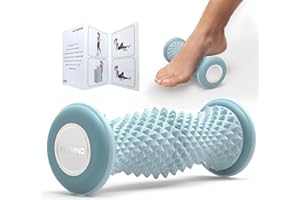FITMIND Foot Roller Massager for Plantar Fasciitis, Arch and Heel Pain Relief，Portable and Silence, Deep Tissue Foot Massager Roller Tool to Improve Circulation and Relieve Tension-Blue